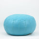 Leather Moroccan Pouf - Teal