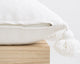 20"x20" Cotton Pom Pom Stripped Pillow Cover wih Tassels